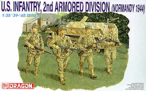 DRAGON 1/35 6120 US INFANTRY 2nd ARMOURED DIVISION NORMANDY 1944