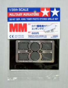TAMIYA 1/35 35167 KING TIGER ETCHED GRILL