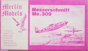 MERLIN 1/72 MESSERSCHMITT Me 309