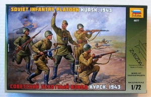 ZVEZDA 1/72 8077 SOVIET INFANTRY PLATOON KURSK 1943