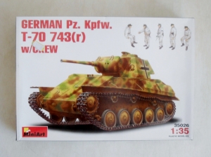 MINIART 1/35 35026 GERMAN Pz.Kpfw. T-70 743 r  w/CREW