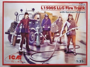 ICM 1/35 35528 L1500S LLG FIRE TRUCK WITH GERMAN FIREMEN