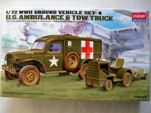 ACADEMY 1/72 13403 US AMBULANCE   TOW TRUCK
