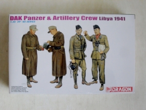 DRAGON 1/35 6693 DAK PANZER   ARTILLERY CREW LIBYA 1941