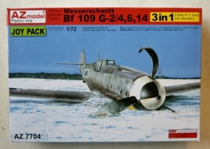 AZ MODEL 1/72 7704 MESSERSCHMITT Bf 109 G-2/4 6 14  3 IN 1 