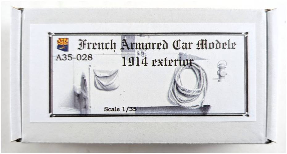 COPPER STATE MODELS 1/35 A35-028 FRENCH ARMORED CAR MODELE 1914 EXTERIOR