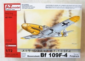 AZ MODEL 1/72 7531 MESSERSCHMITT Bf 109F-4 FRIDRICH