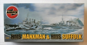 AIRFIX 1/600 04214 HMS MANXMAN   HMS SUFFOLK