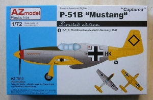 AZ MODEL 1/72 7513 P-51B MUSTANG CAPTURED