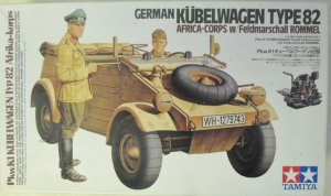 TAMIYA 1/16 36202 GERMAN KUBELWAGEN TYPE 82 w/ FIELDMARSCHALL ROMMELL
