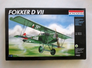 MONOGRAM 1/48 74005 FOKKER D VII