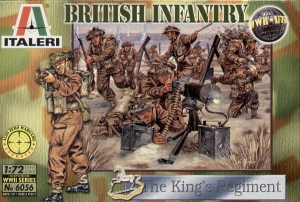 ITALERI 1/72 6056 WWII BRITISH INFANTRY KINGS REGT