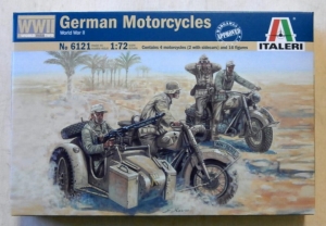 ITALERI 1/72 6121 GERMAN MOTORCYCLES
