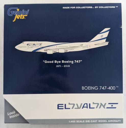 GEMINI JETS 1/400 1810 EL AL BOEING 747-400
