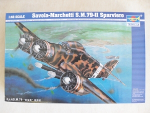 TRUMPETER 1/48 02817 SAVOIA MARCHETTI S.M.79-II SPARVIERO