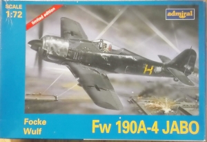 ADMIRAL 1/72 7201 FOCKE-WULF Fw 190A-4 JABO