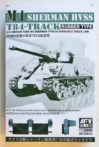 AFV CLUB 1/35 35033 M4 SHERMAN HVSS T-84 TRACK RUBBER TYPE