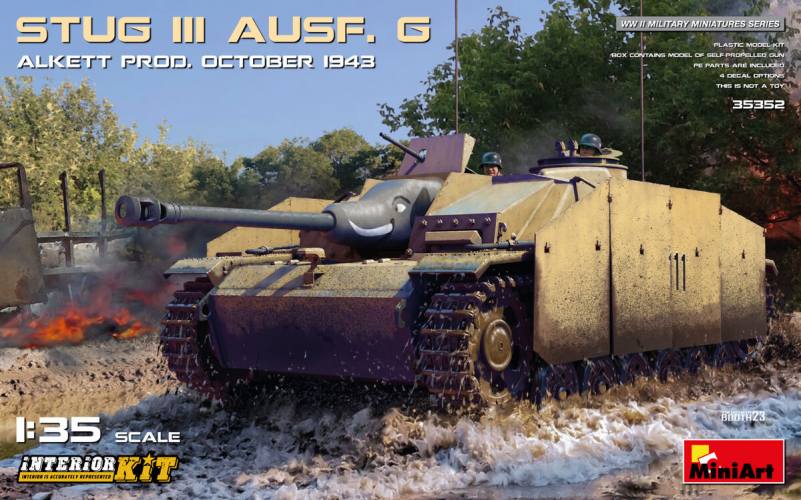 MINIART 1/35 35352 STUG III AUSF.G ALKETT PROD OCTOBER 1943