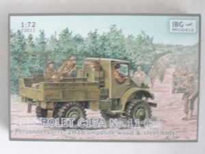 IBG MODELS 1/72 72017 CHEVROLET C15A No.11 CAB PERSONNEL LORRY