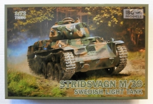 IBG MODELS 1/72 72034 STRIDSVAGN M/39 SWEDISH LIGHT TANK