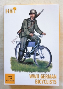 HAT INDUSTRIES 1/72 8119 WWII GERMAN INFANTRY ON BICYCLES