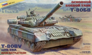 ZVEZDA 1/35 3592 T-80BV WITH ERA