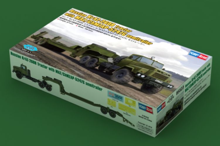 HOBBYBOSS 1/35 85523 RUSSIAN KRAZ-260B TRACTOR W/ MAZ/CHMZAP-5247G SEMI-TRAILER  UK SALE ONLY 