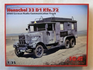ICM 1/35 35467 HENSCHEL 33 D1 Kfz.72 RADIO COMMUNICATIONS TRUCK