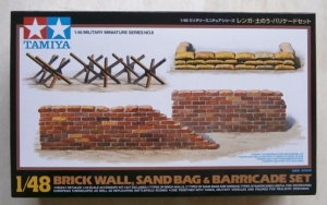 TAMIYA 1/48 32508 BRICK WALL SAND BAG   BARRICADE SET