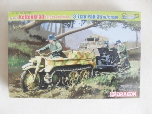 DRAGON 1/35 6446 Sd.Kfz.2 KETTENKRAD LATE   3.7cm PAK 36 w/CREW