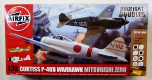 AIRFIX 1/72 50127 CURTISS P-40B WARHAWK   MITSUBISHI ZERO