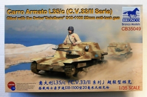 BRONCO 1/35 35049 CARRO ARMATO L35/C  C.V.33/II SERIE  WITH SWISS SOLOTHURN