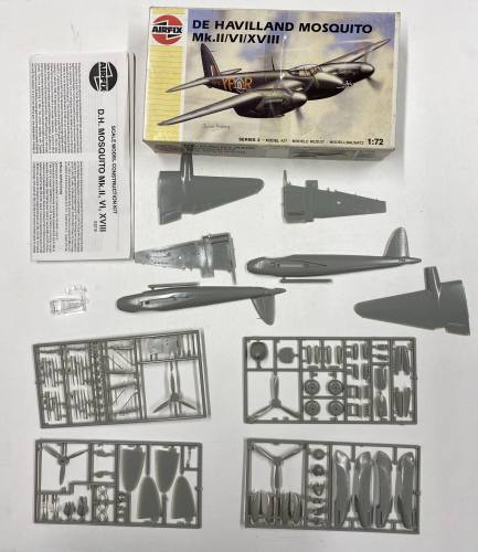 KINGKIT MODEL SCRAPYARD 1/72 AIRFIX 03019 DE HAVILLAND MOSQUITO MK.II/VI/XVIII  NO DECALS 