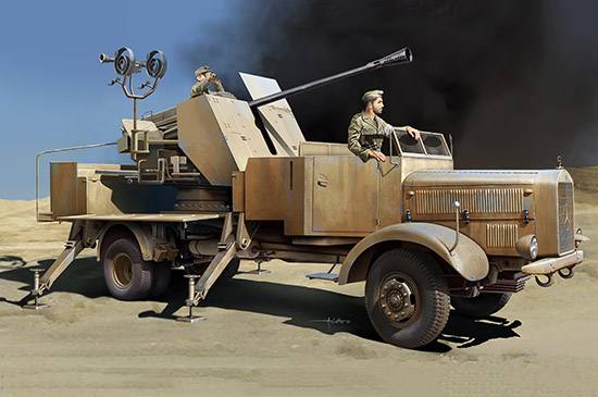 TRUMPETER MODELS 1/35 09595 L4500A MIT 5CM FLAK 41 L