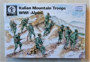 WATERLOO 1/72 AP057 ITALIAN MOUNTAIN TROOPS WWI ALPINI