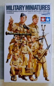 TAMIYA 1/35 35343 AFRIKA KORPS LUFTWAFFE ARTILLERY CREW SET