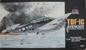 ACCURATE MINIATURES 1/48 3405 TBF-1C AVENGER TRUK LAGOON