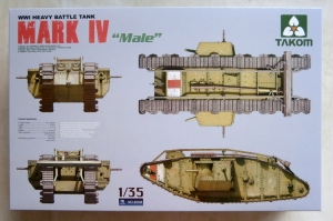 TAKOM 1/35 2008 MARK IV MALE WWI HEAVY BATTLE TANK