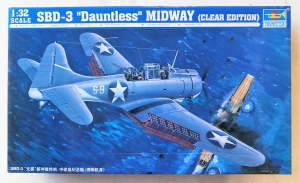 TRUMPETER 1/32 02244 SBD-3 DAUNTLESS MIDWAY  CLEAR EDITION 