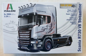 ITALERI 1/24 3906 SCANIA R730 V8 STREAMLINE SILVER GRIFFIN
