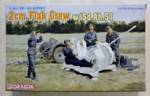 DRAGON 1/35 6368 2cm FLAK CREW w/Sd.Ah.51
