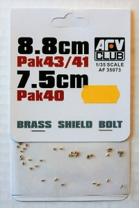 AFV CLUB 1/35 35073 8.8cm PAK43/41 7.5cm PAK40 BRASS SHIELD BOLT