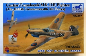 BRONCO 1/48 4007 CURTISS TOMAHAWK Mk.IIB FIGHTER  COMMONWEALTH AIR FORCES 