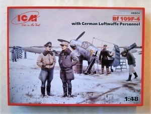 ICM 1/48 48804 MESSERSCHMITT Bf 109F-4 WITH LUFTWAFFE PERSONNEL