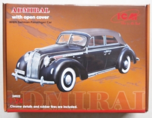 ICM 1/24 24022 ADMIRAL CABRIOLET WITH OPEN COVER