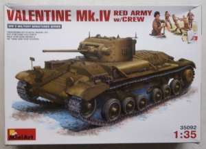 MINIART 1/35 35092 VALENTINE Mk.IV RED ARMY WITH CREW
