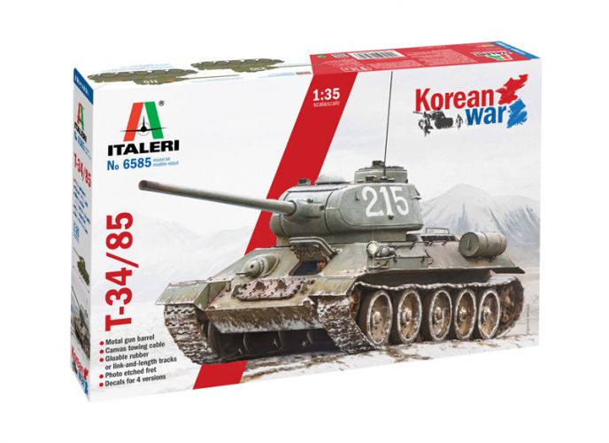 ITALERI 1/35 6585 T-34/85 KOREAN WAR
