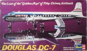 REVELL  H168 DOUGLAS DC-7 UNITED