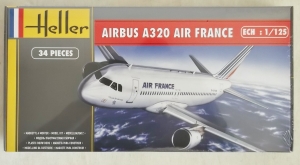 HELLER 1/125 80448 AIRBUS A320 AIR FRANCE OLD   NEW SCHEME