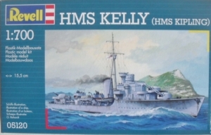 REVELL 1/700 05120 HMS KELLY  HMS KIPLING 